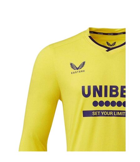 Maillot De Gardien De But Manches Longues Motif/style Rangers Fc Homme Jaune Castore