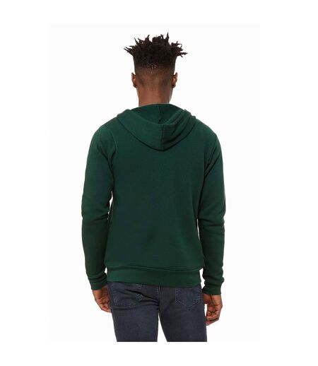 Canvas Sweat À Capuche Et Fermeture Zippée Homme Vert Forêt Bella + Canvas