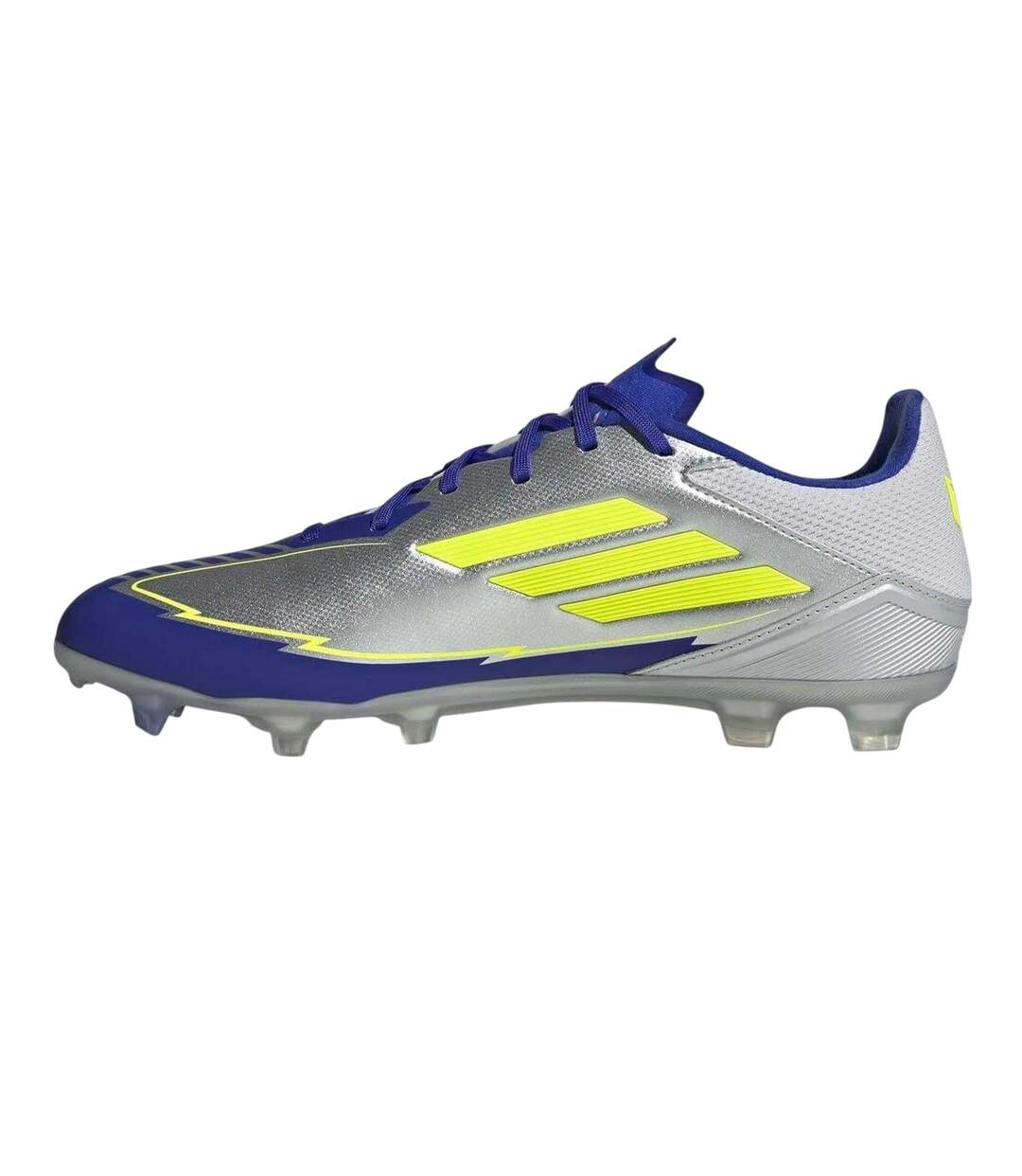 Chaussures De Foot Pour Terrain Ferme Messi F50 Homme Argenté Bleu Adidas-3