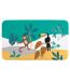 Tapis Enfant Imprimé Jungle Story 45x75cm Vert-1