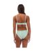 Womens/ladies Logo Triangle Cups Bra Green Hugo-3