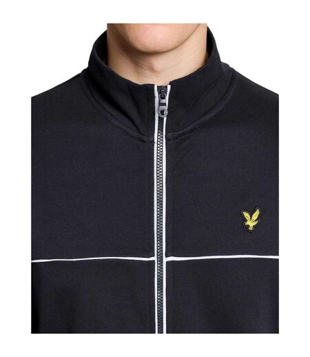 Mens Piped Tracksuit Top Dark Navy Lyle & Scott