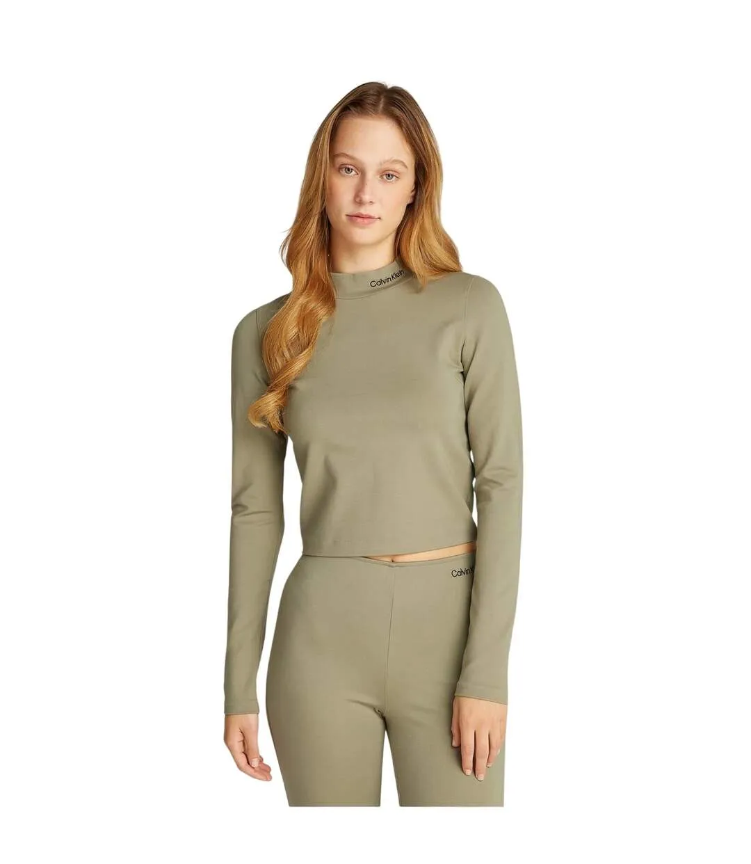 Haut Court Motif/style Logo Milano Femme Gris Calvin Klein-3