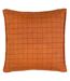 Yard Oxford Trim Linen Grid Throw Pillow Cover (Brick) (50cm x 50cm)