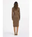 Robe pull chaude courte imprimé léopard-2