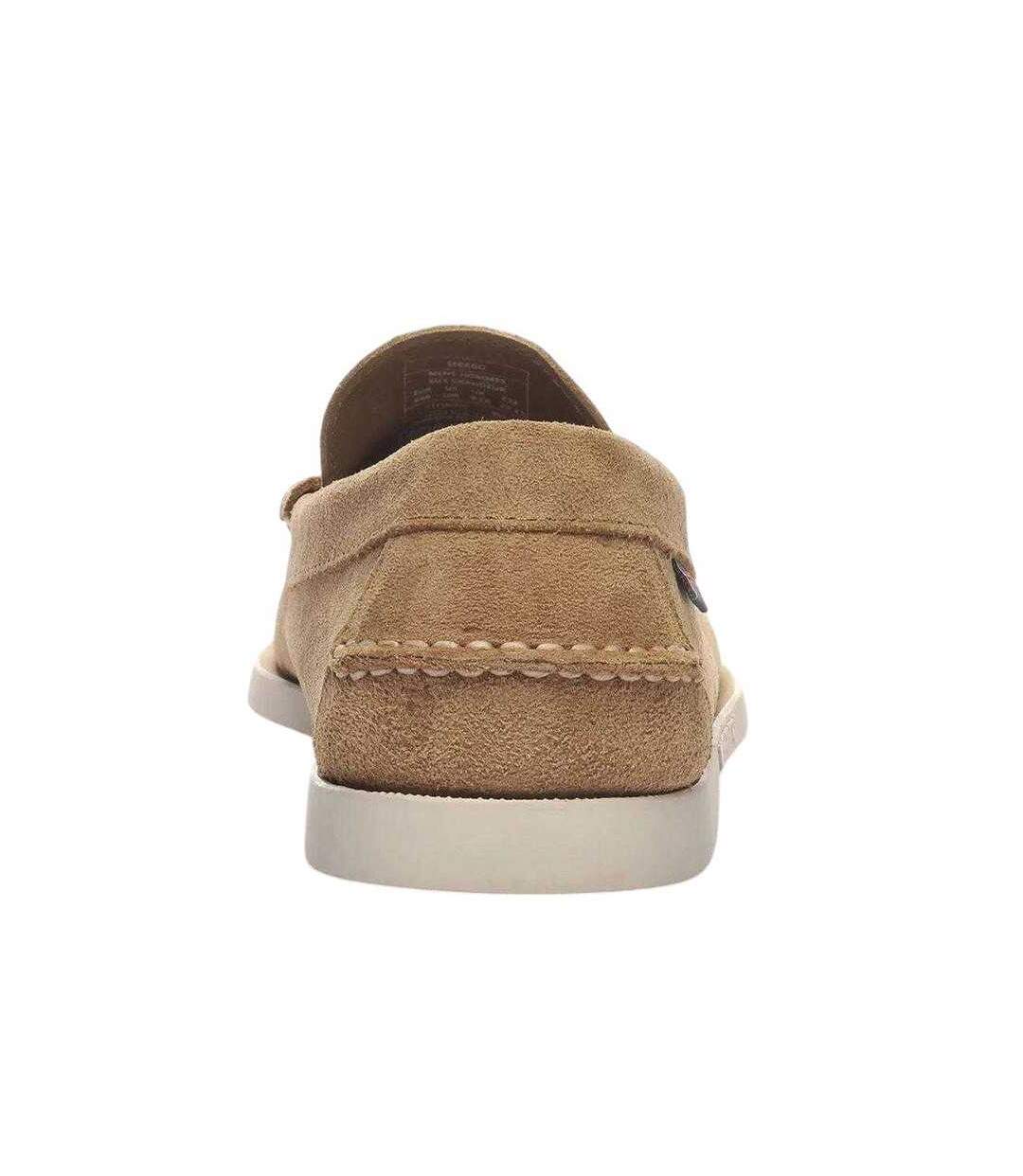 Mens Dan Flesh Out Leather Loafers Beige Camel Sebago-2