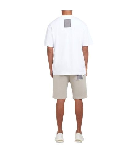 T-shirt Motif/style Coordonnées Homme Blanc Mallet