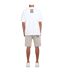T-shirt Motif/style Coordonnées Homme Blanc Mallet-4