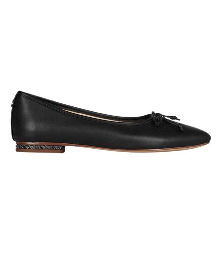 Womens/ladies Marison Leather Ballet Flats Black Sam Edelman