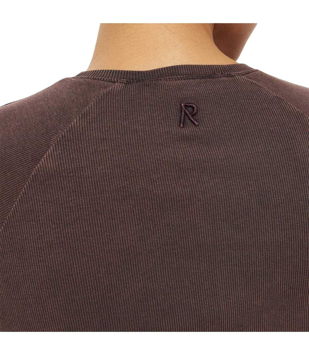 Womens/ladies Slim T-shirt Cherry Truffle Brown Represent-4