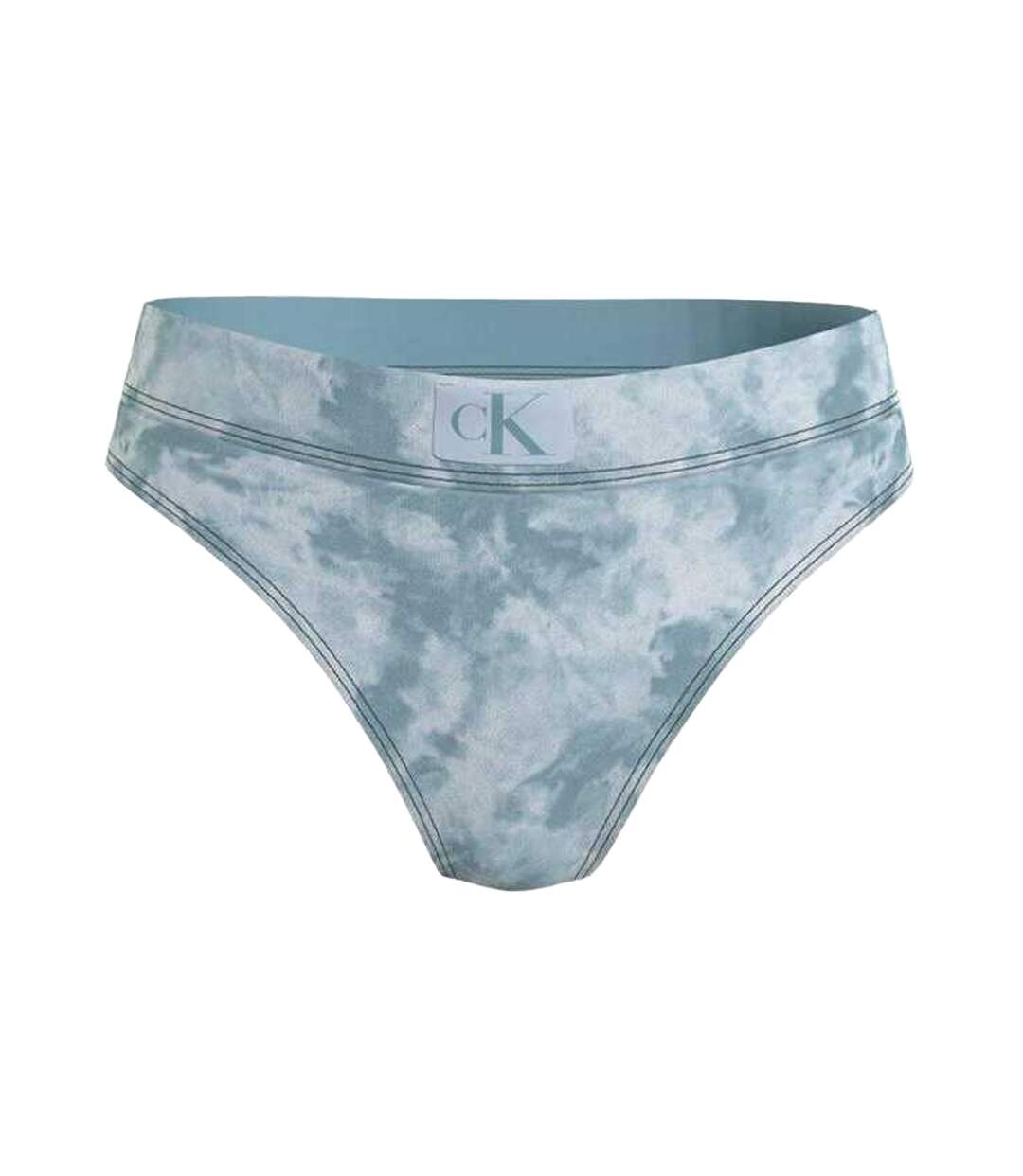 Bas De Maillot De Bain Motif/style Tie-dye Femme Bleu Calvin Klein-1
