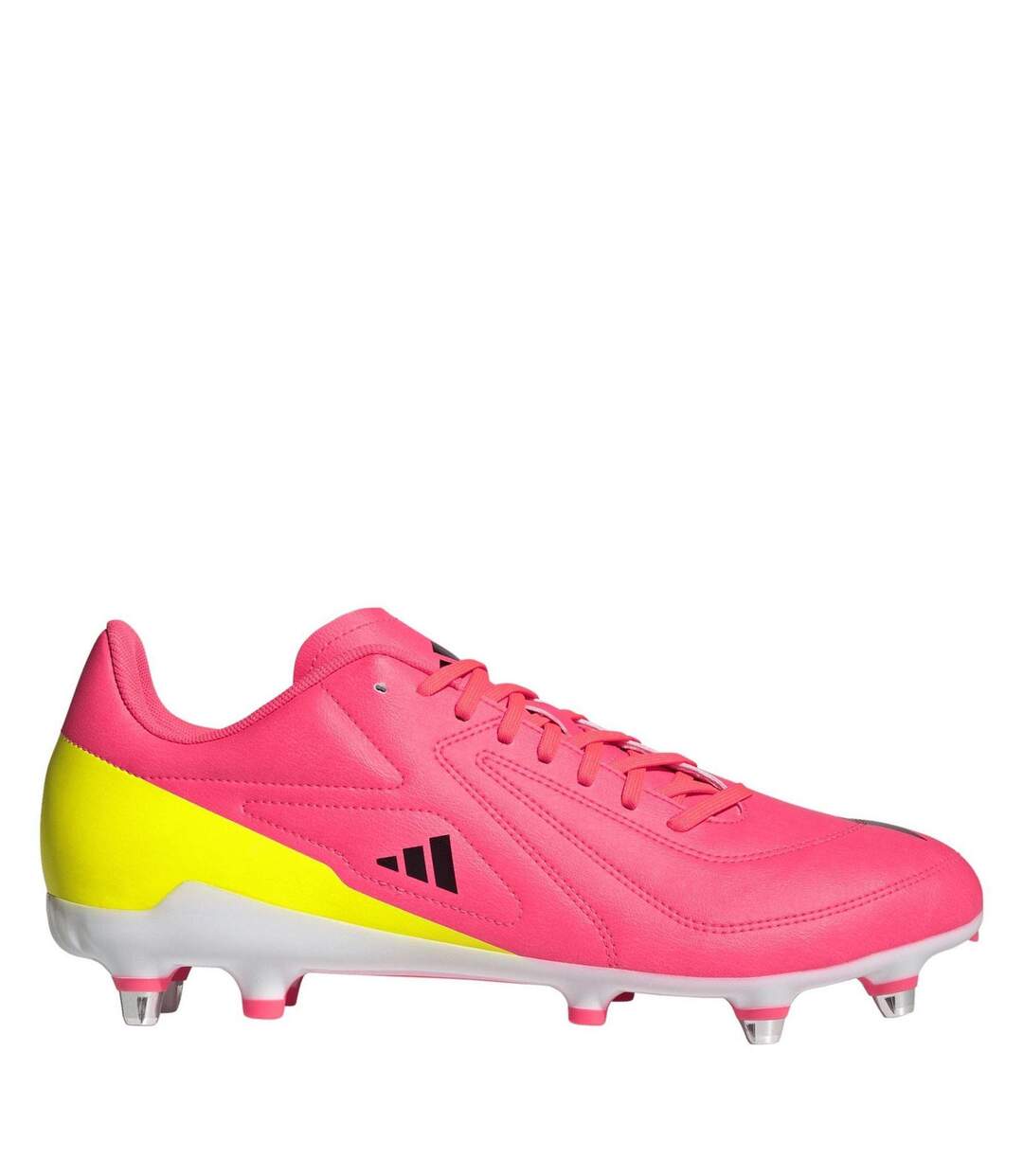 Mens Rs15 Elite Soft Ground Rugby Boots Solar Pink Adidas-1