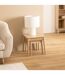 Ensemble de 2 tables à café gigognes effet bois naturel ABANA - Beige-5