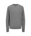 Mens Cashmere Blend Relaxed Fit Sweatshirt Grey Jack And Jones-1