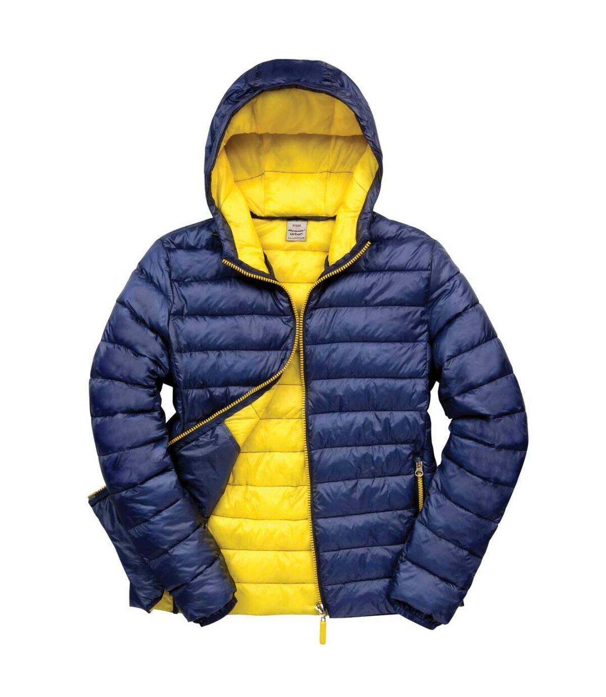 Result Urban Mens Snowbid Hooded Jacket (Navy/Yellow)