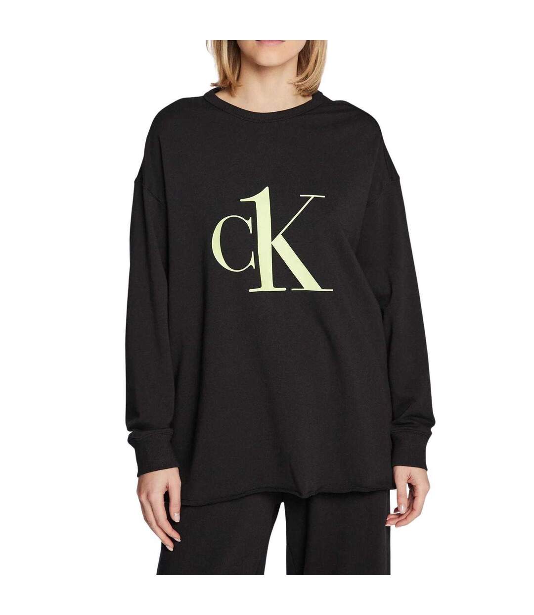 Sweat Motif/style Logo Femme Noir Calvin Klein-1