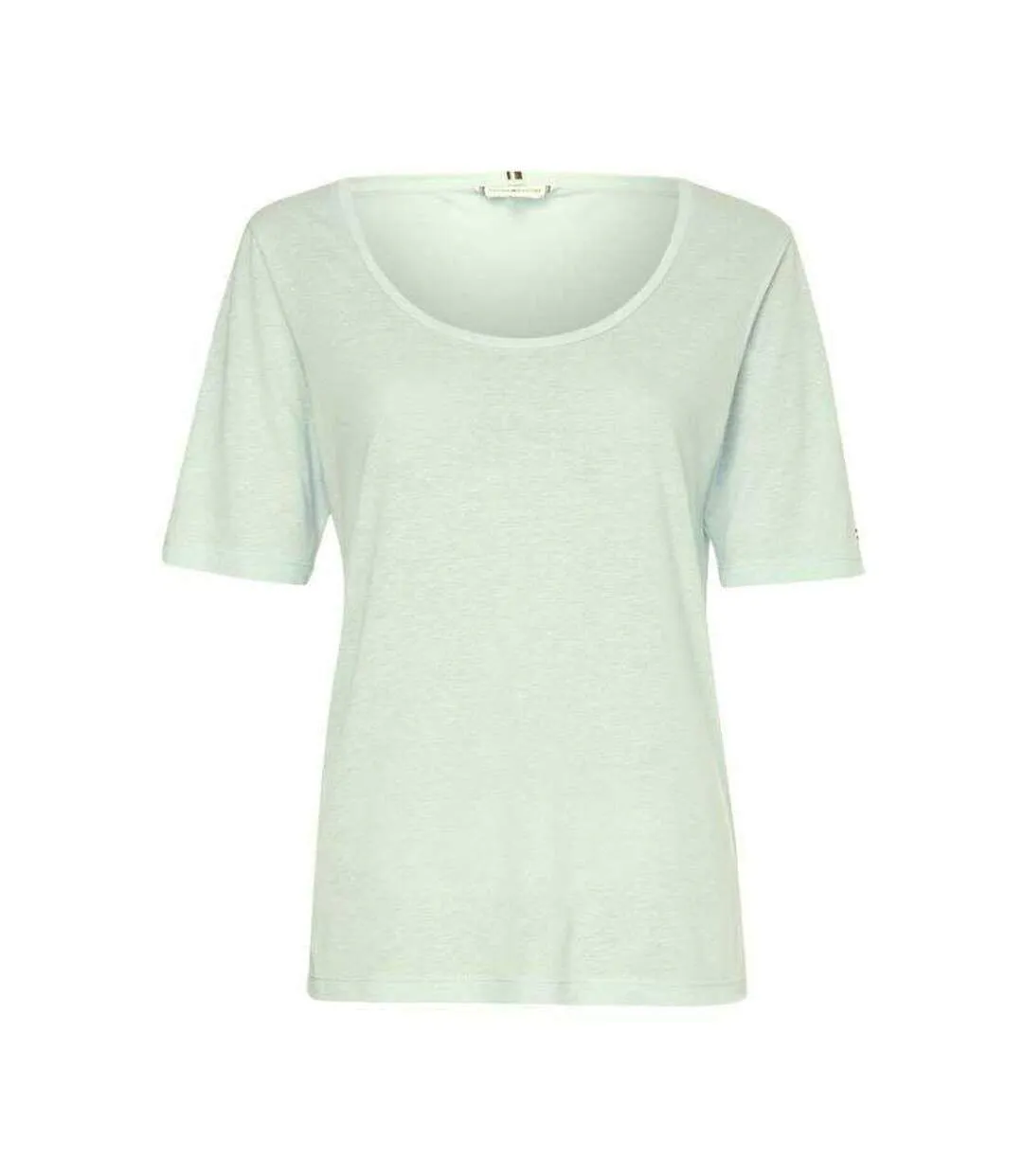 T-shirt Femme Vert Clair Tommy Hilfiger-2