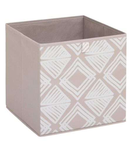 Lot de 2 boites de rangement BOHEMA - L. 31 x l.31 x H. 31 cm - Beige