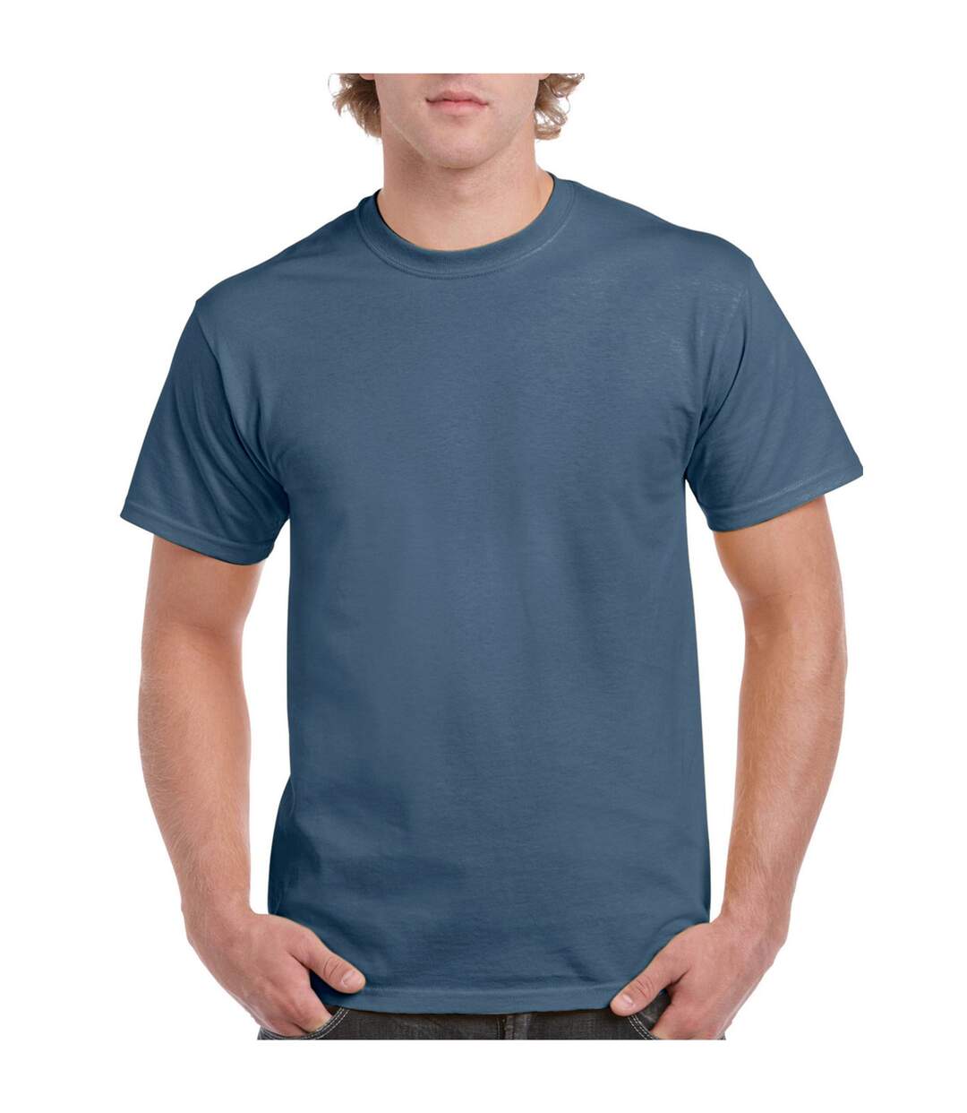 T-shirt Adulte Bleu Indigo Gildan-1