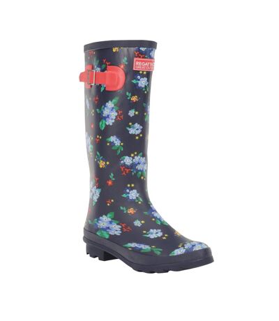 Bottes De Pluie Fairweather Femme Bleu Marine Rouge Regatta