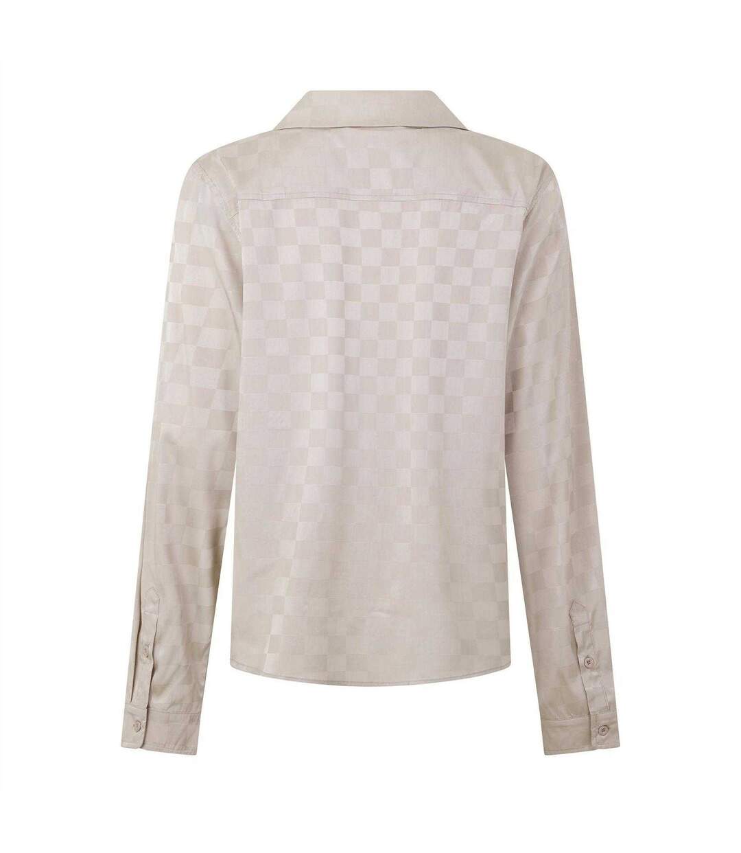 Mens Squares Jacquard Shirt Champagne Belier-2
