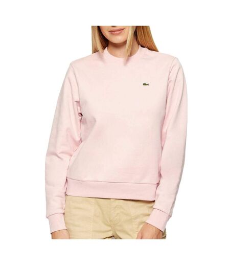Sweat rose femme lacoste relaxed fit fleece - 32