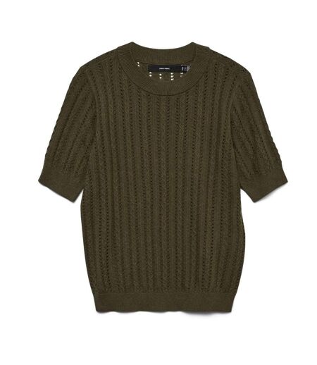 Pull kaki foncé femme vero moda morena