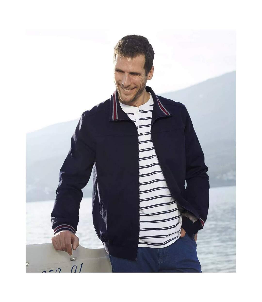 Veste homme bleu marine Atlas For Men-2