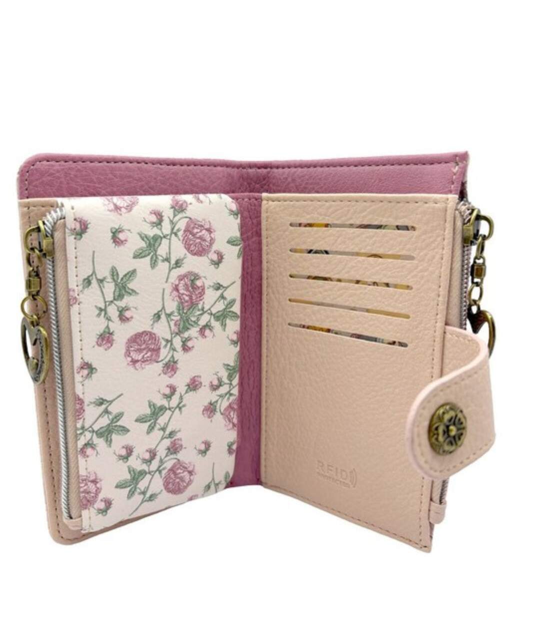Portefeuille porte-monnaie synthétique femme - Synthétique - motifs graphiques-4