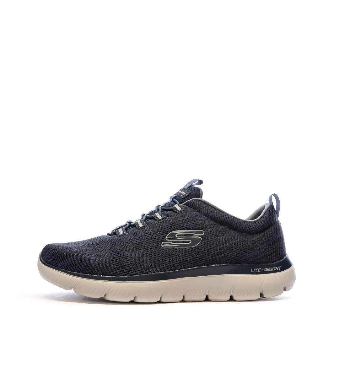 Baskets marine homme skechers summits louvin-1