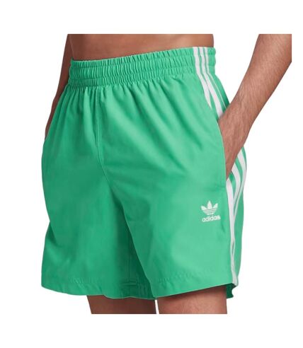 Short de bain Vert Homme Adidas 3-stripes - S