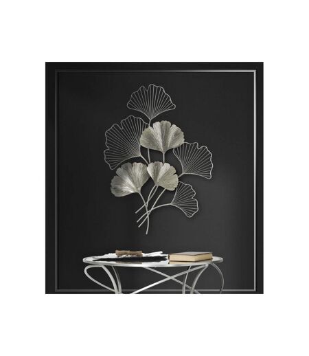 Décoration Murale en Métal Goxy 86cm Argent