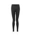 Womens/ladies Recycled Leggings Black TriDri-1