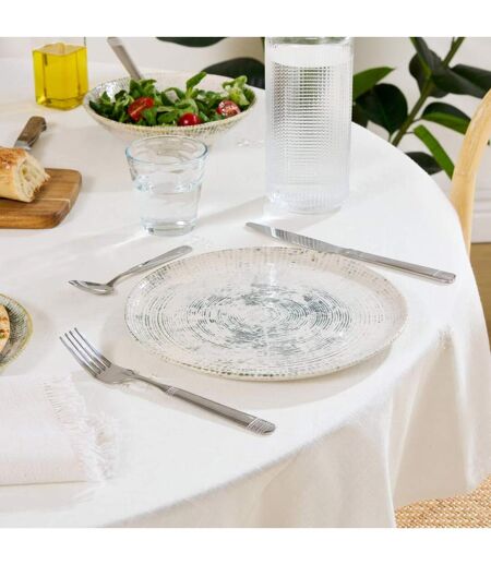 Lot de 6 Assiettes Plates Ariane 26cm Vert