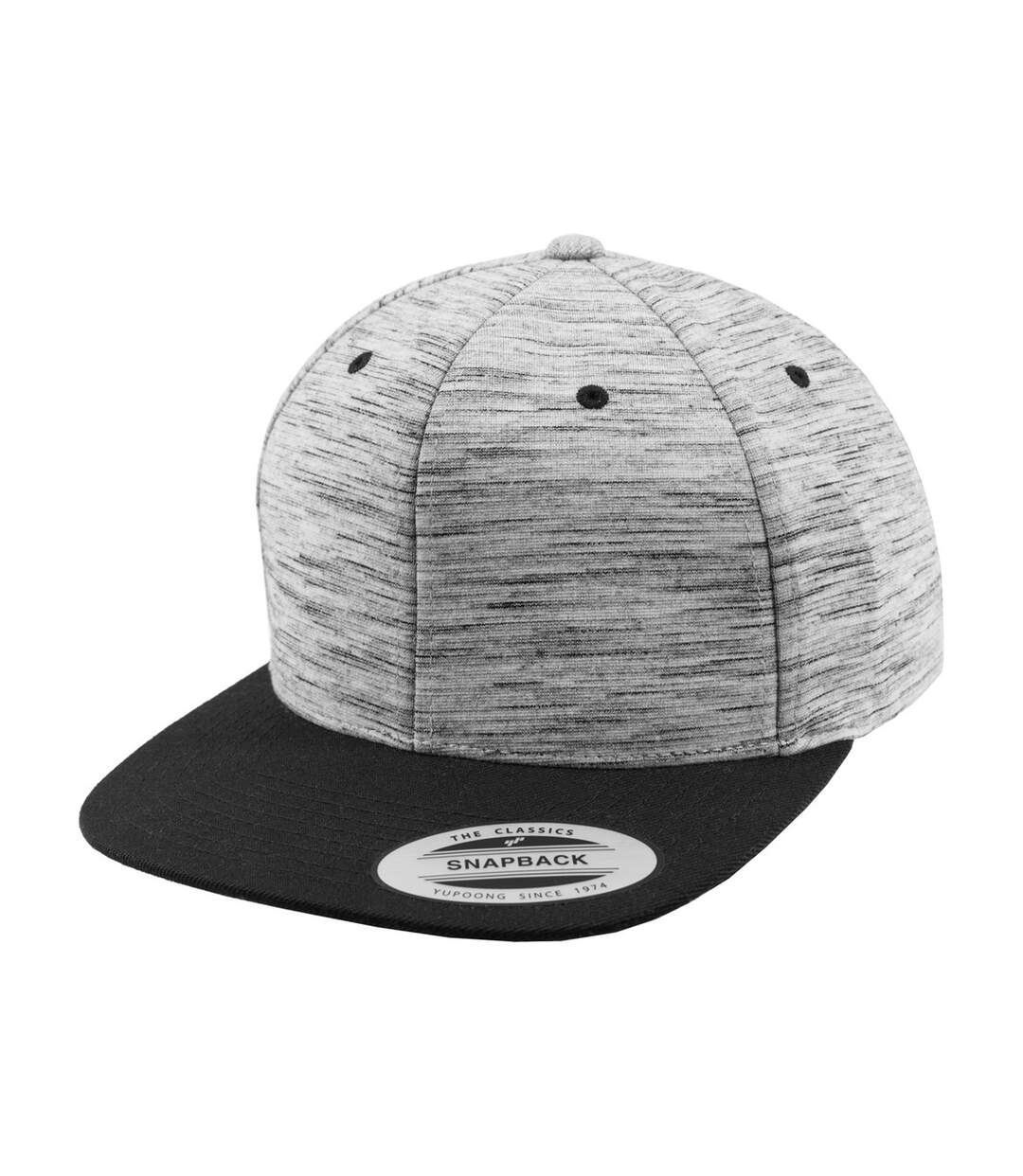 Casquette ajustable flexfit adulte noir / gris Yupoong-1