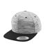 Casquette ajustable flexfit adulte noir / gris Yupoong