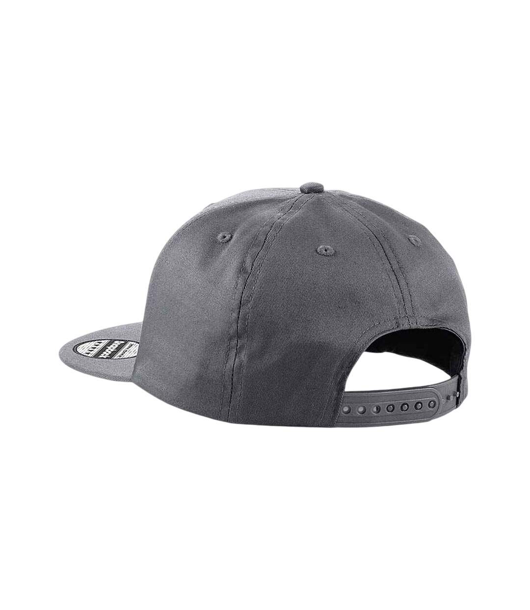 Casquette Rapper Gris Foncé Beechfield-2