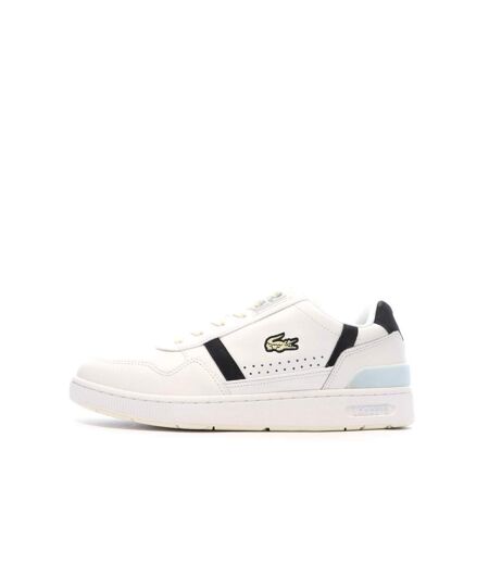Baskets blanches/bleu homme lacoste 45sma0019