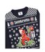 Pull Noël Motif/style Trottinette Aw25 Homme Bleu Marine Lambretta-4