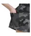 Womens/ladies Essentials Loose Fit Cargo Shorts Black Camo Adidas-4