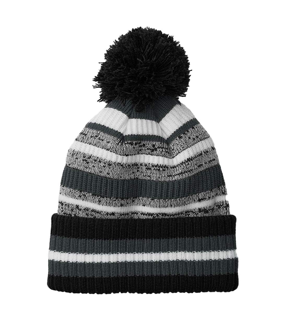 Bonnet Multi-sport Fan Noir Gris Blanc Beechfield-1