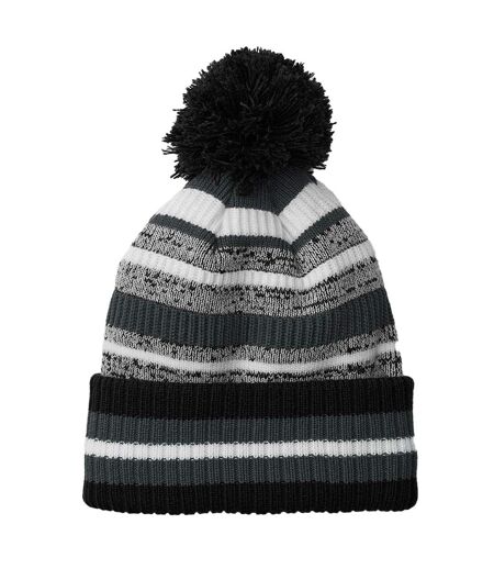 Bonnet Multi-sport Fan Noir Gris Blanc Beechfield