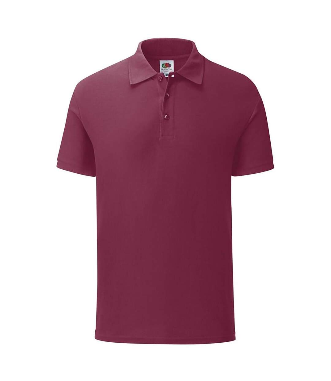 Polo Manches Courtes Homme Bordeaux Fruit Of The Loom-1