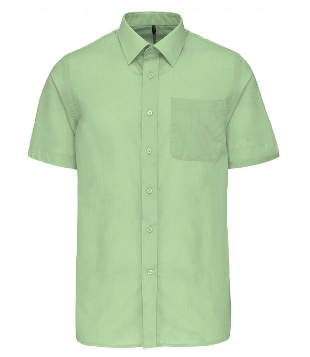 Chemise popeline manches courtes - K551- vert pistache - homme