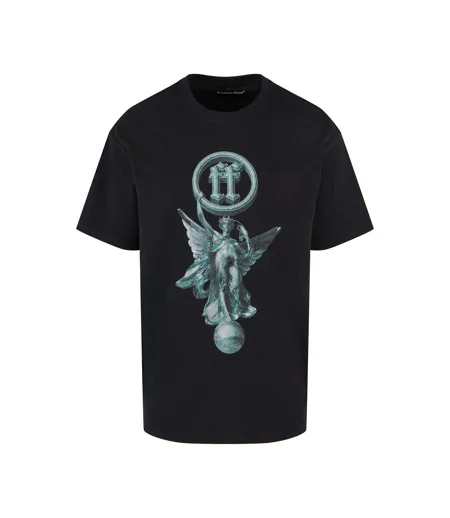 Mens Rueling The World Oversized T-shirt Black Forgotten Faces