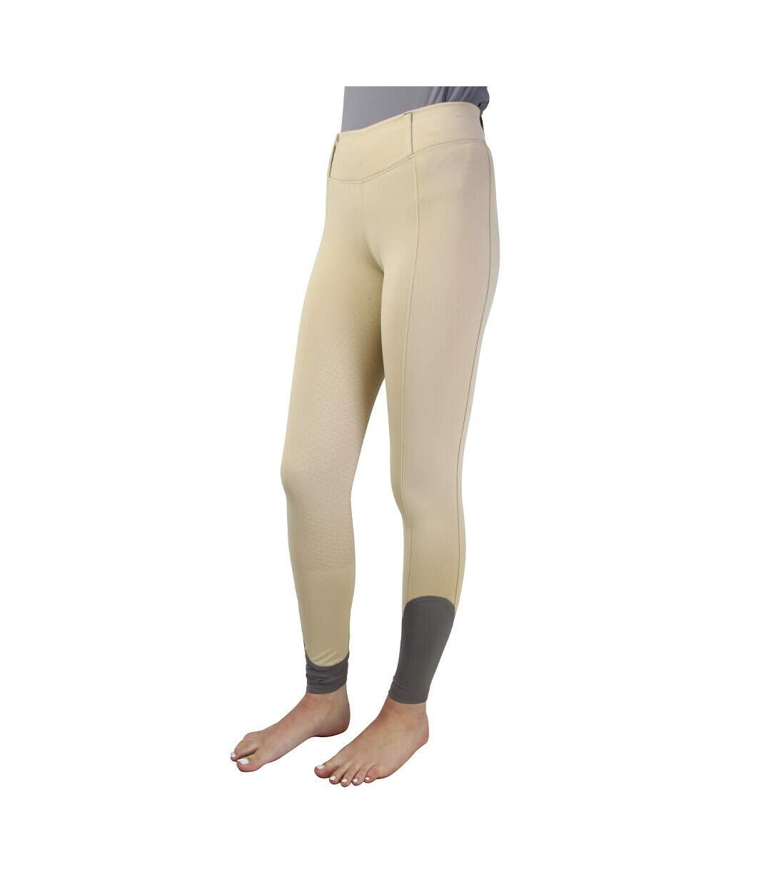 Collant d´équitation femme beige / gris Hy Sport Active