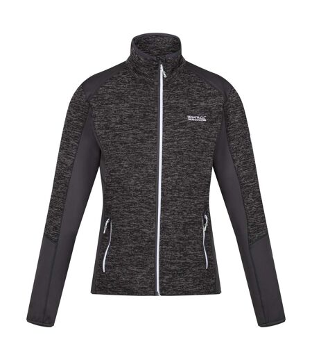 Regatta Womens/Ladies Lindalla V Marl Full Zip Fleece Jacket (Seal Grey) - UTRG8846