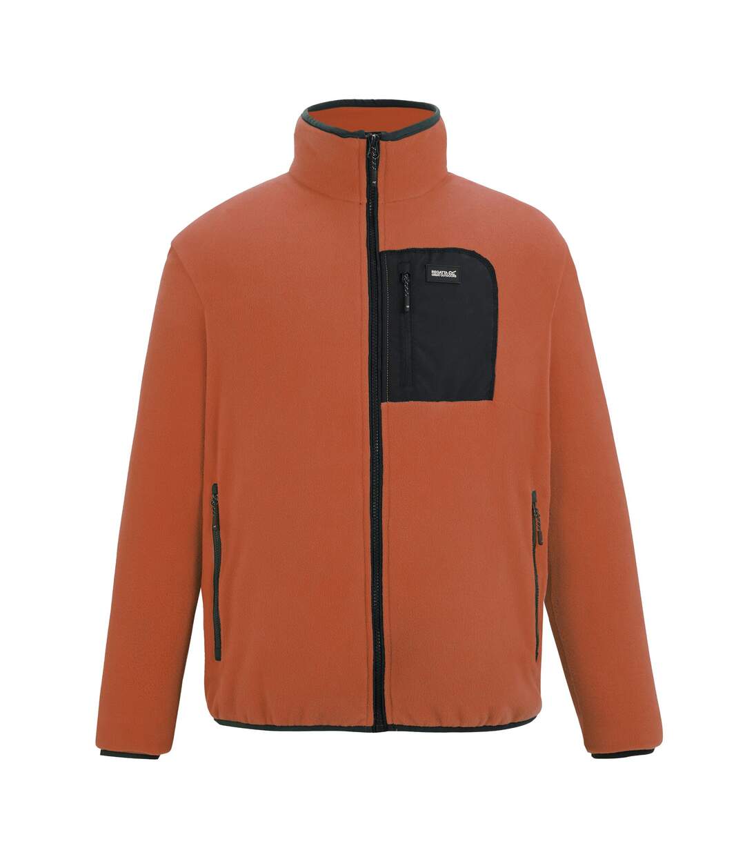 Veste Polaire Frankie Homme Orange Foncé Noir Regatta-2