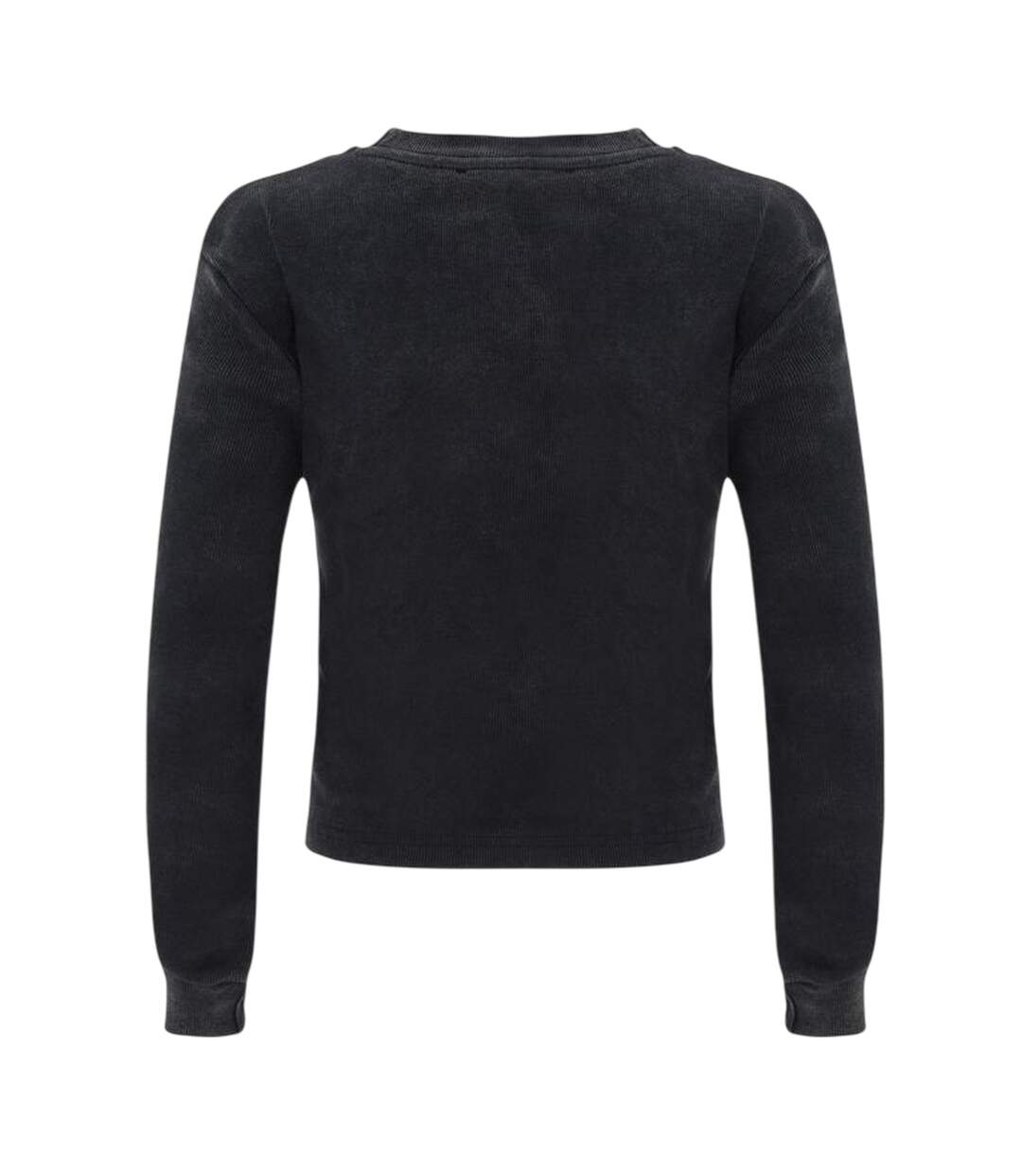 Haut Manches Longues Motif/style Côtelé Femme Gris I Saw It First-2