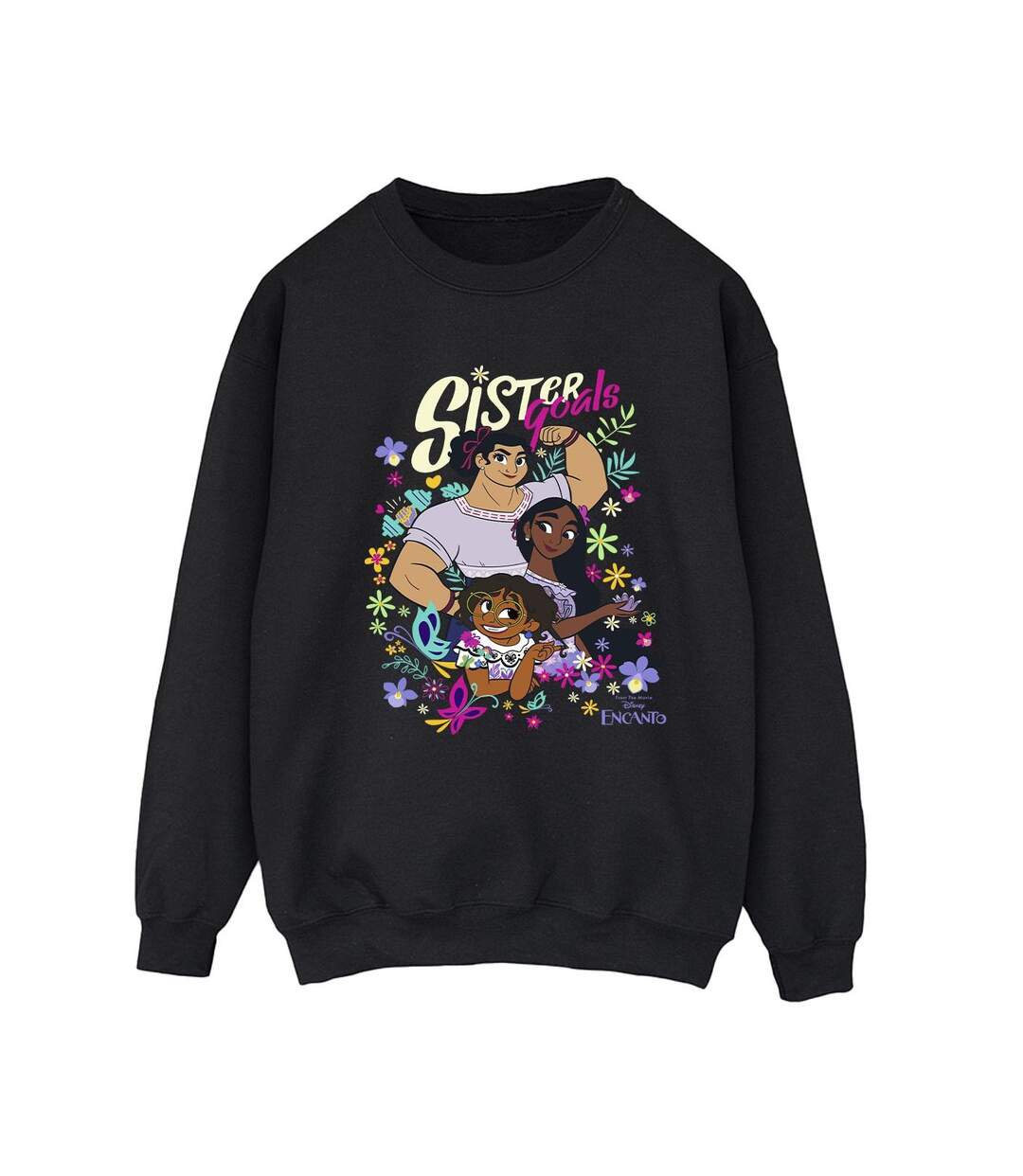 Disney - Sweat ENCANTO SISTER GOALS - Femme (Noir) - UTBI16799-1